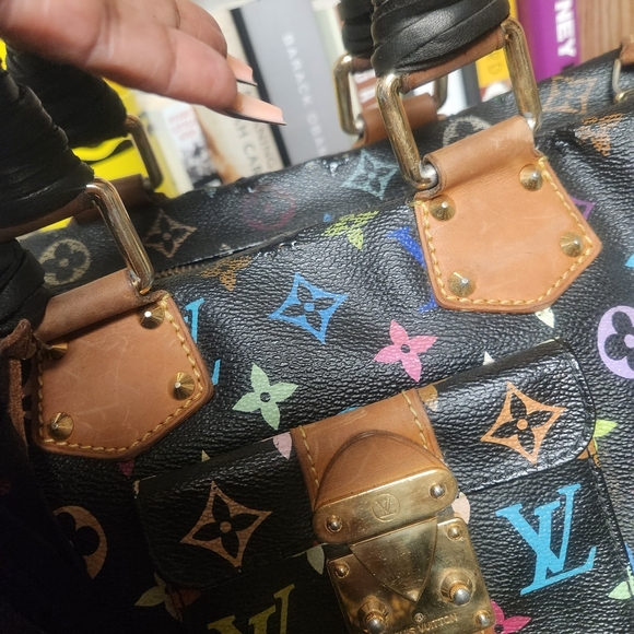 Louis Vuitton multi black square speedy 30 - Picture 9 of 16